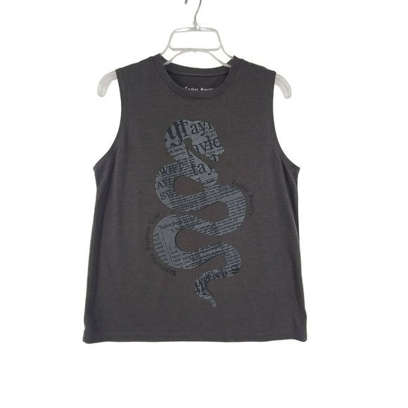 Taylor Swift Tops - 1. Taylor Swift Women's Sleeveless Tank Top Dark Gray Size  Large